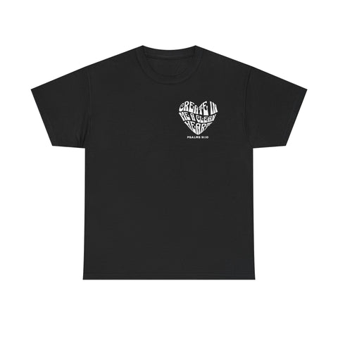 Clean Heart Unisex Heavy Cotton Tee – Positive Vibes T-Shirt for Faith & Comfort