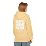 Inspirational Fleece Hoodie - WORSHIP OVER WORRY Honest Heartfelt