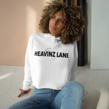 Heavinz Lane White Crop Hoodie