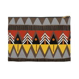 Geo African Print Accessory Pouch
